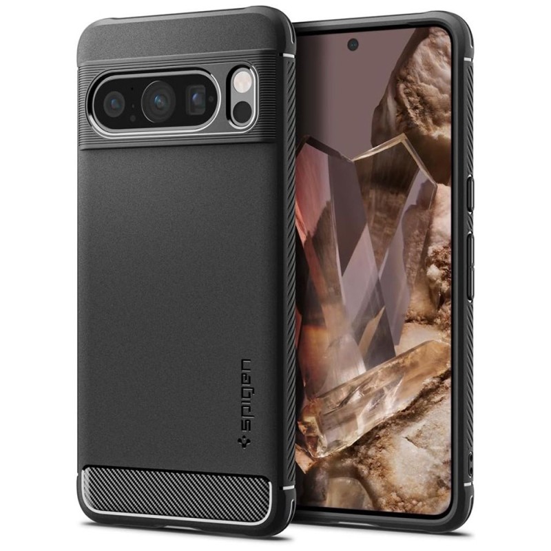 Husa pentru Google Pixel 8 Pro - Spigen Rugged Armor - Black