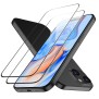 Folie pentru iPhone 15 (set 2) - ESR Tempered Glass - Black