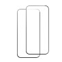 Folie pentru iPhone 15 (set 2) - ESR Tempered Glass - Black