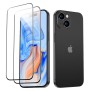 Folie pentru iPhone 15 (set 2) - ESR Tempered Glass - Black