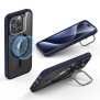 Husa pentru iPhone 15 Pro Max - ESR Classic Hybrid HaloLock Kickstand - Clear Dark Blue