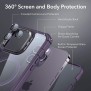 Husa pentru iPhone 14 Pro Max + Folie - ESR Shock Armor Kickstand HaloLock - Clear Purple