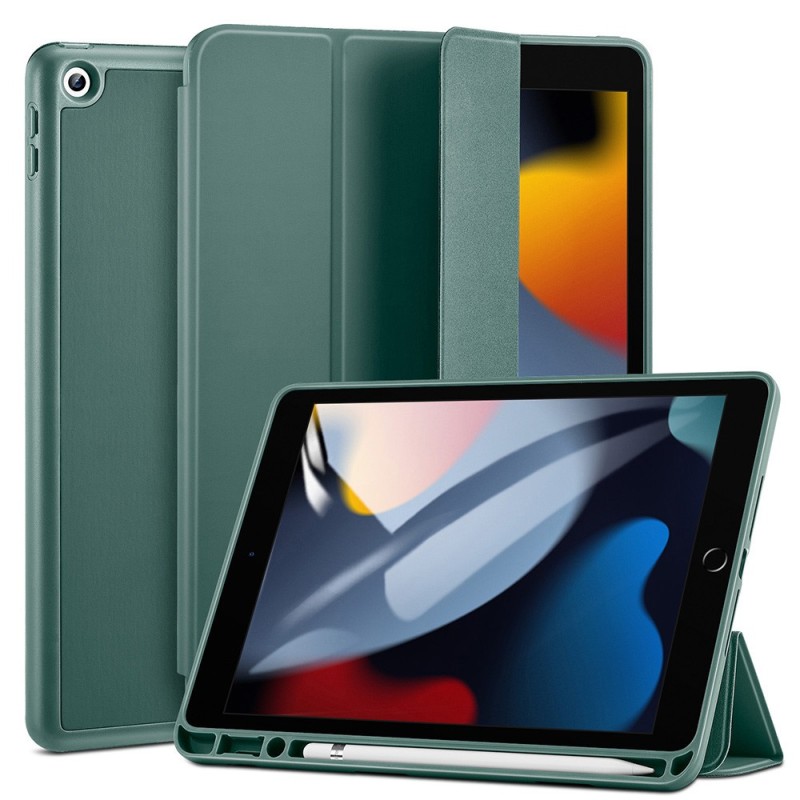 Husa pentru iPad 10.2" (2019 / 2020 / 2021) - ESR Rebound Pencil - Forest Green