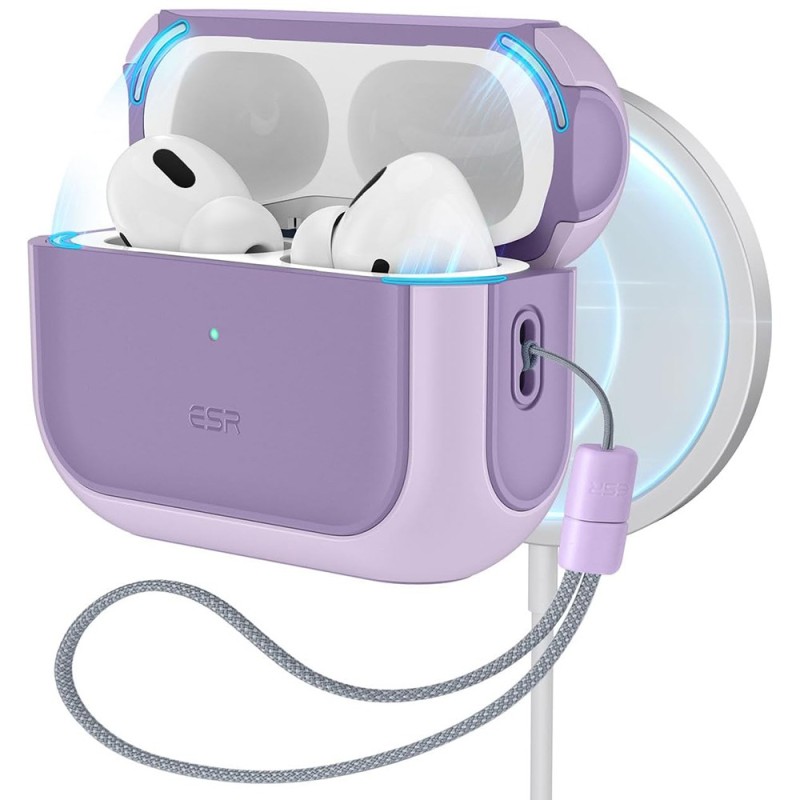 Husa pentru Apple AirPods Pro 1 / 2 - ESR Orbit Hybrid HaloLock - Lavender