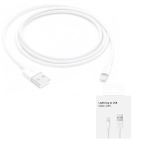 Apple - Data Cable (MD819ZM/A) - USB-A to Lightning, 2m - White (Blister Packing)