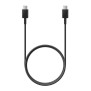 Samsung - Data Cable (EP-DW767JBE) - USB-C to Type-C, Fast Charging, 3A, 1.8m - Black (Bulk Packing)