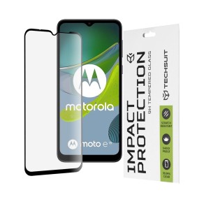Folie pentru Motorola Moto E13 - Techsuit 111D Full Cover / Full Glue Glass - Black