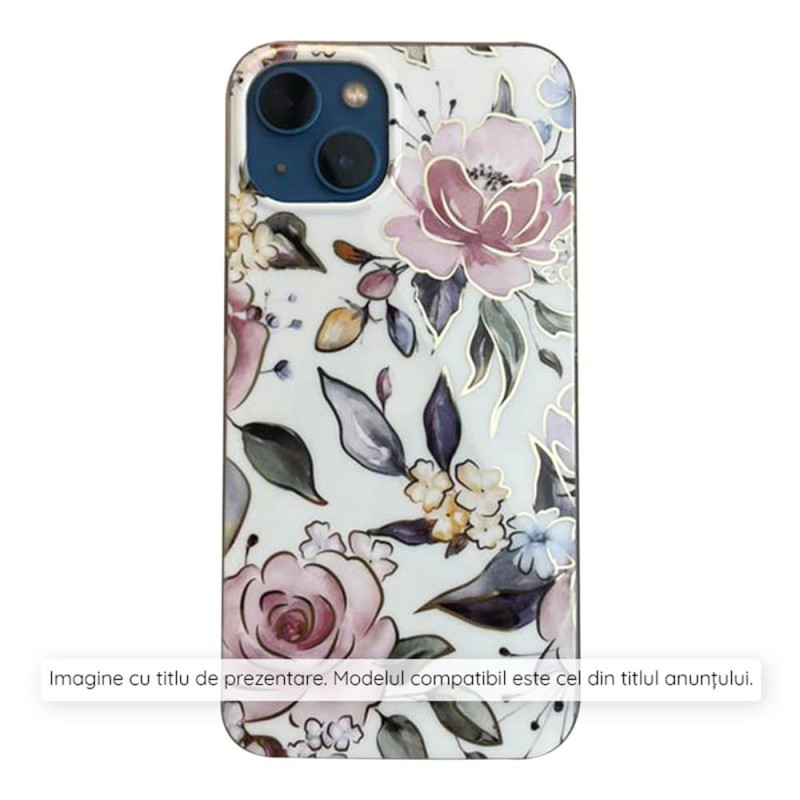 Husa pentru Xiaomi Redmi A1+ / A2+ - Techsuit Marble Series - Chloe White