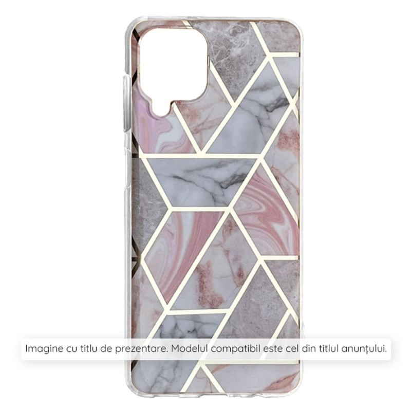 Husa pentru Xiaomi Redmi A1+ / A2+ - Techsuit Marble Series - Pink Hex