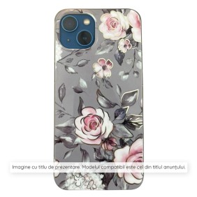 Husa pentru Samsung Galaxy S23 FE - Techsuit Marble Series - Bloom of Ruth Gray