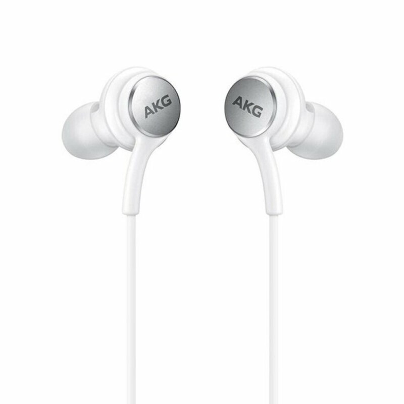 Casti Audio Type-C cu Microfon, 1.2m - Samsung AKG EO-IC100BWEGEU (GP-TOU021CSDWW) - White (Bulk Packing)