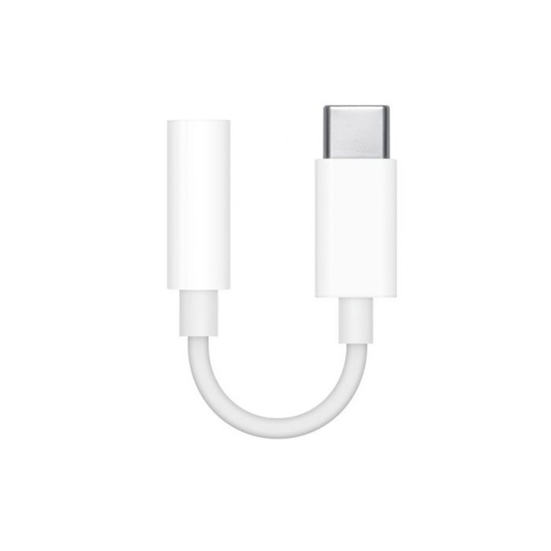 Apple - Audio Adapter (MU7E2ZM/A) - Type-C to Jack 3.5mm - White