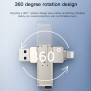 Yesido - Memory Stick (FL16) - OTG, USB, Lightning, 5Gbps, 128GB - Silver