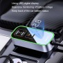 Yesido - Car Charger (Y53) - Ports Extensions, 3x USB, 2x Type-C, QC3.0, 97W, Ambiental Light - Black