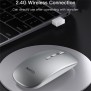 Yesido - Wireless Mouse (KB15) - 800/1200/1600DPI, 2.4G Connection - Silver