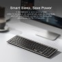Yesido - Wireless Keyboard (KB10) - 2.4G Connection, for Laptops, Tablets, Windows, Mac, Linux - Grey