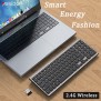 Yesido - Wireless Keyboard (KB10) - 2.4G Connection, for Laptops, Tablets, Windows, Mac, Linux - Grey