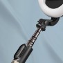 Yesido - Selfie Stick (SF12) - Stable, with Ring Light, Tripod, Remote Controller, 360° Rotation, 120mAh - Black