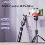 Yesido - Selfie Stick (SF11) - Stable, with Tripod, Telescopic, Remote Controller, Foldable - Black