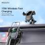 Yesido - Car Holder with Wireless Charging (C187) - for Dashboard, Windshield, Air Vent 15W - Black