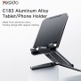 Yesido - Desk Holder (C183) - for Phone, Tablet, Foldable, Aluminum Alloy - Black