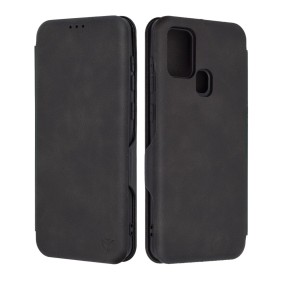 Husa pentru Samsung Galaxy A21s Techsuit Safe Wallet Plus, Black