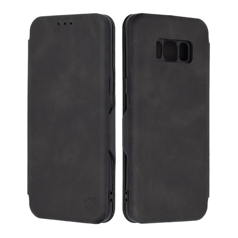 Husa pentru Samsung Galaxy S8 Techsuit Safe Wallet Plus, Black