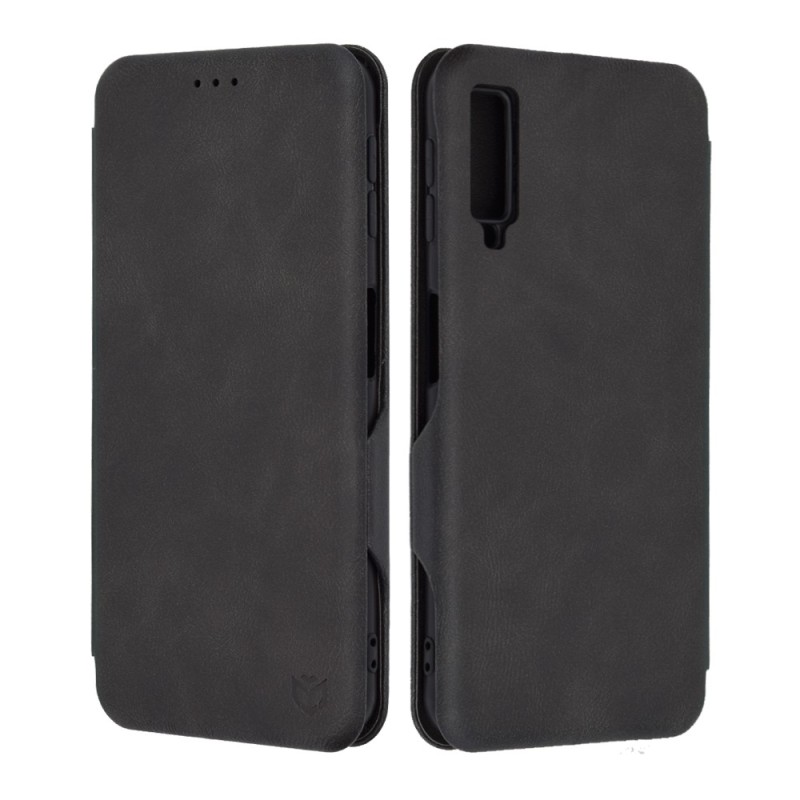 Husa pentru Samsung Galaxy A7 2018 Techsuit Safe Wallet Plus, Black