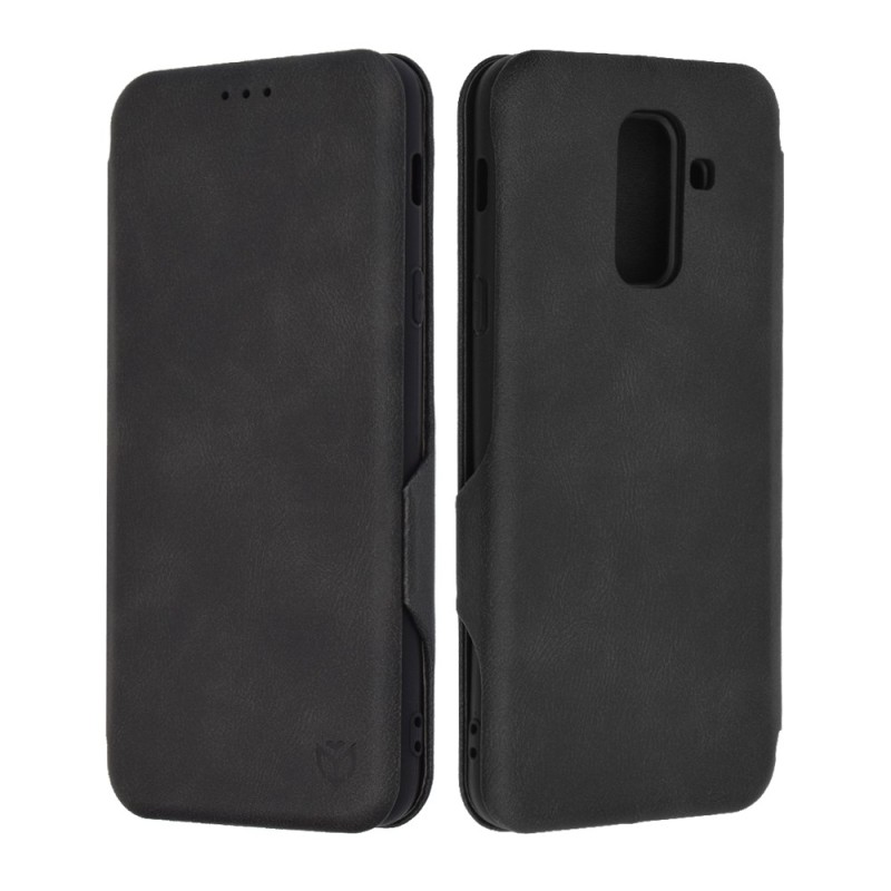 Husa pentru Samsung Galaxy A6 Plus 2018 Techsuit Safe Wallet Plus, Black