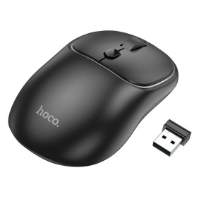 Mouse Fara Fir 2.4G, 1600 DPI - Hoco Royal (GM25) - Dark Night Black