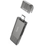 Cititor de Carduri USB/Type-C 3.0 la MicroSD, SD - Hoco (HB39) - Metal Gray