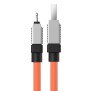 Cablu de Date USB la Lightning Fast Charging, 2.4A, 2m - Baseus CoolPlay Series (CAKW000507) - Orange