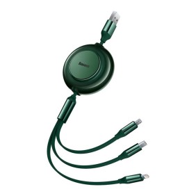 Cablu de Date Retractabil - Baseus Bright Mirror 2 (CAMJ010006) - Green
