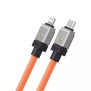 Cablu de Date USB-C la Lightning Fast Charging, 20W, 2m - Baseus CoolPlay Series (CAKW000107) - Orange