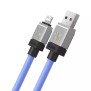 Cablu de Date USB la Lightning Fast Charging, 2.4A, 2m - Baseus CoolPlay Series (CAKW000503) - Blue