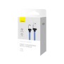 Cablu de Date USB la Lightning Fast Charging, 2.4A, 2m - Baseus CoolPlay Series (CAKW000503) - Blue