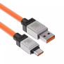 Cablu de Date USB to Type-C Super Fast Charging PD100W, 2m - Baseus CoolPlay Series (CAKW000707) - Orange