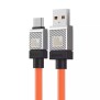 Cablu de Date USB to Type-C Super Fast Charging PD100W, 2m - Baseus CoolPlay Series (CAKW000707) - Orange