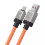 Cablu de Date USB to Type-C Super Fast Charging PD100W, 2m - Baseus CoolPlay Series (CAKW000707) - Orange