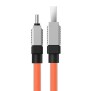 Cablu de Date USB to Type-C Super Fast Charging PD100W, 2m - Baseus CoolPlay Series (CAKW000707) - Orange