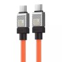 Cablu de Date Type-C la Type-C Super Fast Charging PD100W, 2m - Baseus CoolPlay Series (CAKW000307) - Orange