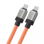 Cablu de Date Type-C la Type-C Super Fast Charging PD100W, 2m - Baseus CoolPlay Series (CAKW000307) - Orange