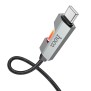 Cablu USB la Type-C, 1.2m - Hoco Regent Colorful (U123) - Black