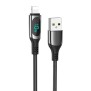 Cablu USB la Lightning, 2.4A, 1.2m - Hoco Extreme (S51) - Black
