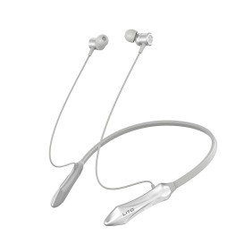 Lito - Bluetooth Earphones (LT-V135) - Wireless Neckband Earbuds for Sport, with Microphone, Bluetooth V5.3, 160mAh - Silver