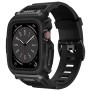 Husa pentru Apple Watch 4 / 5 / 6 / SE / SE 2 / 7 / 8 / 9 (44mm / 45mm) + Curea - Lito RuggedArmor (LS001) - Black