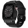 Husa pentru Apple Watch 4 / 5 / 6 / SE / SE 2 / 7 / 8 / 9 (44mm / 45mm) + Curea - Lito RuggedArmor (LS001) - Black