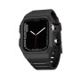 Husa pentru Apple Watch 4 / 5 / 6 / SE / SE 2 / 7 / 8 / 9 (44mm/45mm) + Curea - Lito Sport RuggedArmor (LS005) - Black