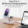 ESR - Premium 6in1 Wireless Charging Station HaloLock CryoBoost (6E007) - iPhone MagSafe, AirPods, Apple Watch, 100W - White