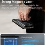 ESR - Premium Wallet Magnetic MagSafe HaloLock (2K612) - Smart 3 Cards Storage, Made from Artificial Leather - Caramel Brown